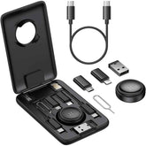 Mcdodo 8 In 1 Multi Funional Digital Storage Case, Appl Ewatch Charger, Type C Cable, Type C To Type A, Micro Usb/lighting Converter, Nano Sim Card Slot, Sd Card Slot, Card Pins, Data Transfer, Fast